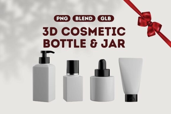 Beauty Product Container Set 03 Overview