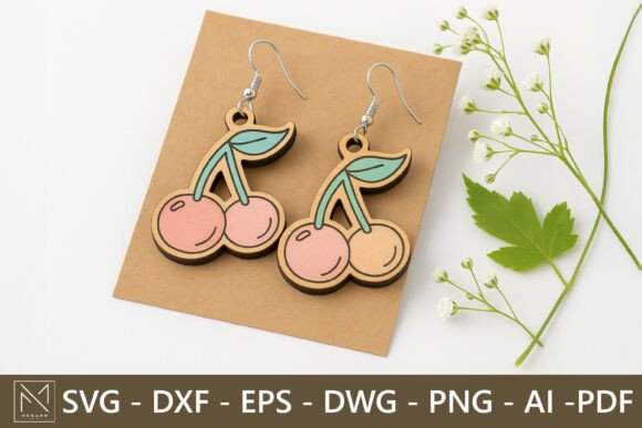 Cherry Fruit Earrings SVG: A Comprehensive Guide to Laser-Cut Jewelry Design