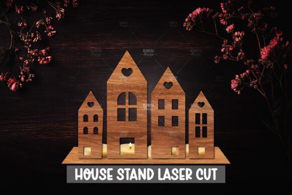 Crafting a 3D House Christmas Candle Holder