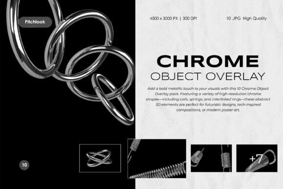 Elevate Designs with Chrome Object Overlays