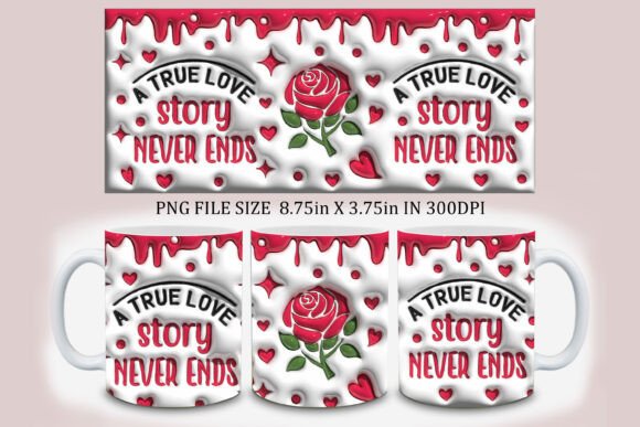 Elevate Romance with 3D Mug Design