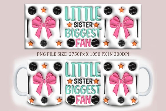 Evaluating the 3D Little Sister Biggest Fan Mug Design for Creative Projects