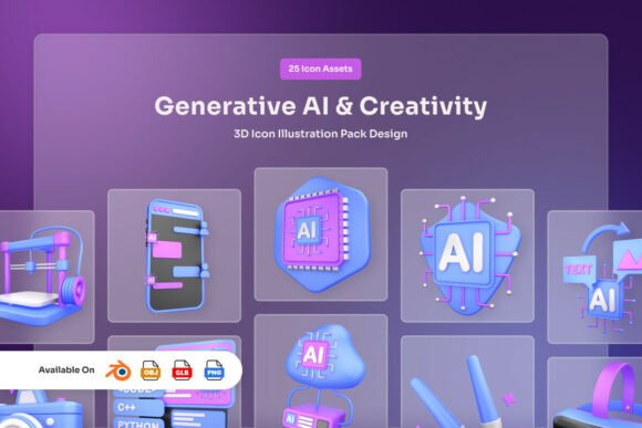 Generative AI Creativity 3D Icon Pack: A Practical Asset for Modern Digital Design