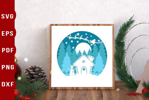 Integrating the Christmas House Shadow Box into Your Creative Workflow