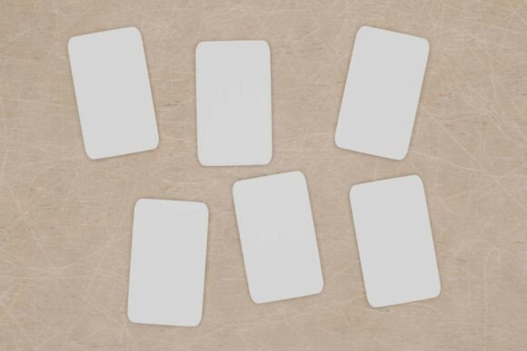 Mastering Visual Presentation with a High-Resolution Flashcards Mockup