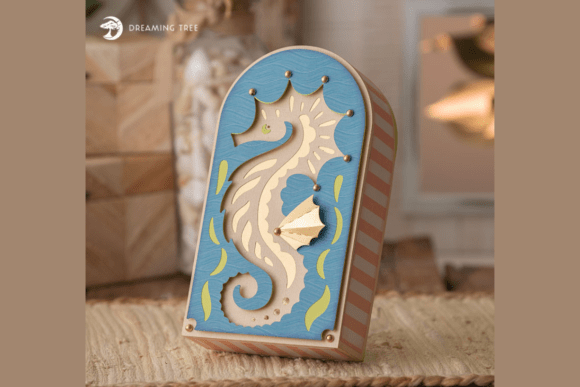 Seahorse Box SVG: Elevating Paper Crafting with Nautical Elegance
