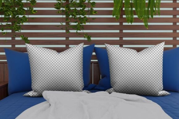 Summer Pillows Mockup: Elevating Seasonal Design with High-Resolution Realism
