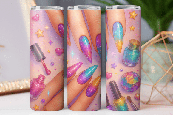 Understanding the 3D Nail Art Tumbler Wrap Skinny PNG for 20oz Sublimation