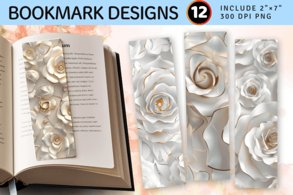 Unlocking the Art of Reading: A Guide to 3D White Rose Gold PNG Bookmark Designs